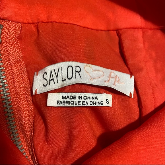 Free People x Saylor Erin Red Floral Lace Dress - Picture 6 of 7